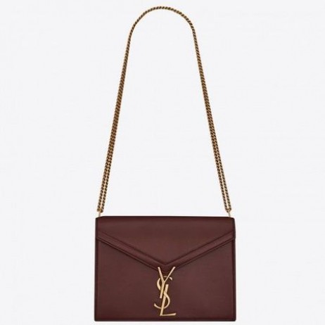 Saint Laurent Bordeaux Cassandra Monogram Csattal Táska Saint Laurent Táskák