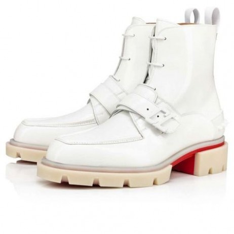 Christian Louboutin A Boot Georges B Bianco Fehér Borjú