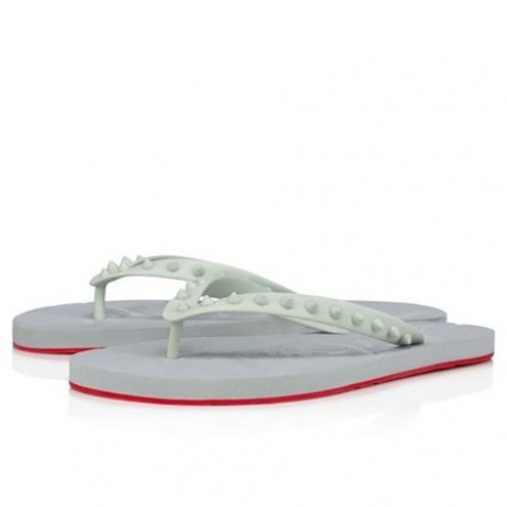 Christian Louboutin Loubi Ecume Gomme Flip-Flop