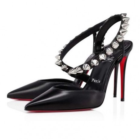 Christian Louboutin Spikita Szivattyú 100mm Fekete/sv/lin Fekete Bőr