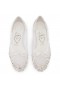 Christian Louboutin Sweetie Jane Sparkling Ballerinas Mesh And Strass Bianco