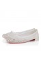 Christian Louboutin Sweetie Jane Sparkling Ballerinas Mesh And Strass Bianco