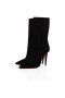 Christian Louboutin Astrilarge Zsákmány 100 Mm-Es Csizma Veau Velúr Fekete Christian Louboutin Cipő