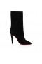 Christian Louboutin Astrilarge Zsákmány 100 Mm-Es Csizma Veau Velúr Fekete Christian Louboutin Cipő