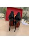 Christian Louboutin Fekete Szabadalmi Fétis Peep 130mm Szivattyúk CL Cipő