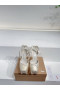 Christian Louboutin Cassia Csipke Alta Platform 160 mm Pántos Pumps Krepp Szatén Fehér