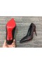 Christian Louboutin Dögös Adó Szivattyúk 100mm Sétára, egy Mérföld' Nappa Bőr Fekete