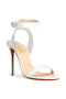 Christian Louboutin Jonatina 100 PVC Pvc Bőr Fehér CL Cipő