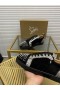 Christian Louboutin Louis Junior Tüskék Orlato Cipők, Bőr, valamint Velúr Fekete