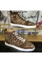 Christian Louboutin Louis Strass Magas Szárú Cipők, Velúr Bőr Verzió Moka