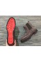 Christian Louboutin Dinnye Tüskék Velúr Csizma Borjú Bőr Mokka