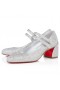 Christian Louboutin Miss Jane Strass 55 Mm Mary Janes Fémes Velúr De Strass Kristály