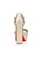 Christian Louboutin Sandaloo 130 Mm Pántos Szandál Laminált Nappa Bőr Platine