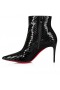 Christian Louboutin Szóval Kate Zsákmány 85 Mm-Es Alacsony Csizma Dombornyomott Szabadalmi Borjú Fekete Christian Louboutin Cipő