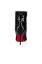 Christian Louboutin Szóval Kate Zsákmány 85 Mm-Es Alacsony Csizma Dombornyomott Szabadalmi Borjú Fekete Christian Louboutin Cipő
