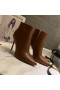 Christian Louboutin Szóval Kate Zsákmány Boka Csizma 85mm Barna Borjúbőr