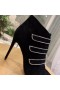 Christian Louboutin Triniboot Boka Csizma Veau Velúr Strass Fekete