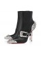 Christian Louboutin Womenphis Pic Zsákmány 100 Mm-Es Alacsony Csizma Fekete