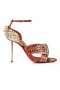 Christian Louboutin Wosandal Pic-100 Mm-Es Szandál Lakkbőr Pedig Tüskék A Tűz, Rodeo