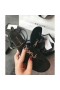 Saint Laurent Fekete Nu Pieds pántos Szandál Saint Laurent Cipő