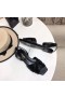 Saint Laurent Tribute Lapos Szandál Fekete Bőr Saint Laurent Cipő