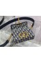 Dior 30 Montaigne Kelet-Nyugati Táska Kék Dior Ferde Jacquard 17.5 Cm