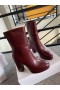 Dior Bordó Boka Boot Borjúbőr Dior Logó