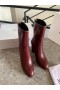Dior Bordó Boka Boot Borjúbőr Dior Logó