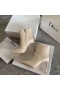 Dior D-Hírnév Boka Boot Bézs Borjúbőr 80mm