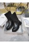 Dior D-Dúr Boka Boot Szövet Fekete Borjúbőr