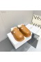 Dior Diorquake Szandál Fa Talp Shearling Barna