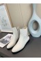 Dior Empreinte Boot Fehér Rugalmas Borjúbőr