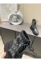 Dior Explorer Boka Boot Ferde Szövet Borjú Bőr Fekete