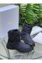 Dior Frost Félcipő, Fekete, Steppelt Nejlon Shearling