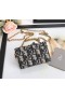 Dior Nyereg Tok Kék Dior Ferde Jacquard 10.5 CM