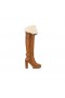 Christian Louboutin Brodeback Húz Szendrődi V. Alta 100 Mm ThighBoots Terra Christian Louboutin Cipő
