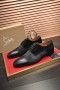 Christian Louboutin Greggo Oxford Borjú Bőr Velúr Fekete