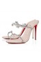 Christian Louboutin Csak Királynő 100mm Öszvérek Pvc, Valamint Nappa Bőr Leche CL Cipő Bolt