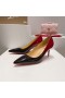 Christian Louboutin Kate Szivattyúk 60 mm bőröv Fekete Piros