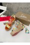 Christian Louboutin Monica Du Desert 110mm Espadrille Ékek Szatén Virágos