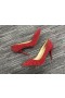 Christian Louboutin Pigalle Tüskék Szivattyúk 100mm Veau Velúr Piros