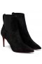 Christian Louboutin Chelsea Csaj Velúr Boka Csizma Fekete Christian Louboutin Cipő