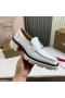 Christian Louboutin Cl Moc Húz A Nők Naplopók Borjú Bőr, Fehér