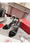 Christian Louboutin Condorapik Királynő Szandál 100mm Fekete lakkbőr