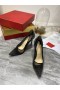 Christian Louboutin Follies Strass Szivattyúk 100mm Csillogó Fekete CL Cipő