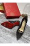 Christian Louboutin Follies Strass Szivattyúk 100mm Csillogó Fekete CL Cipő