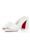 Christian Louboutin Jane Öszvér 85mm Öszvérek Nappa Bőr Bianco Christian Louboutin Cipő