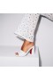 Christian Louboutin Jane Öszvér 85mm Öszvérek Nappa Bőr Bianco Christian Louboutin Cipő