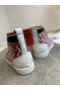 Christian Louboutin Lou Tüskék Orlato Lapos, Magas szárú Cipők, Bőr Multicolor