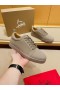 Christian Louboutin Louis Junior Alacsony szárú Sportcipő, Bőr Saharienne